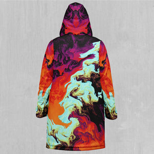 Lava Bath Zip Up Cloak (White Fur)