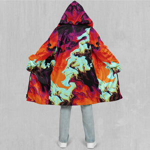 Lava Bath Zip Up Cloak (White Fur)