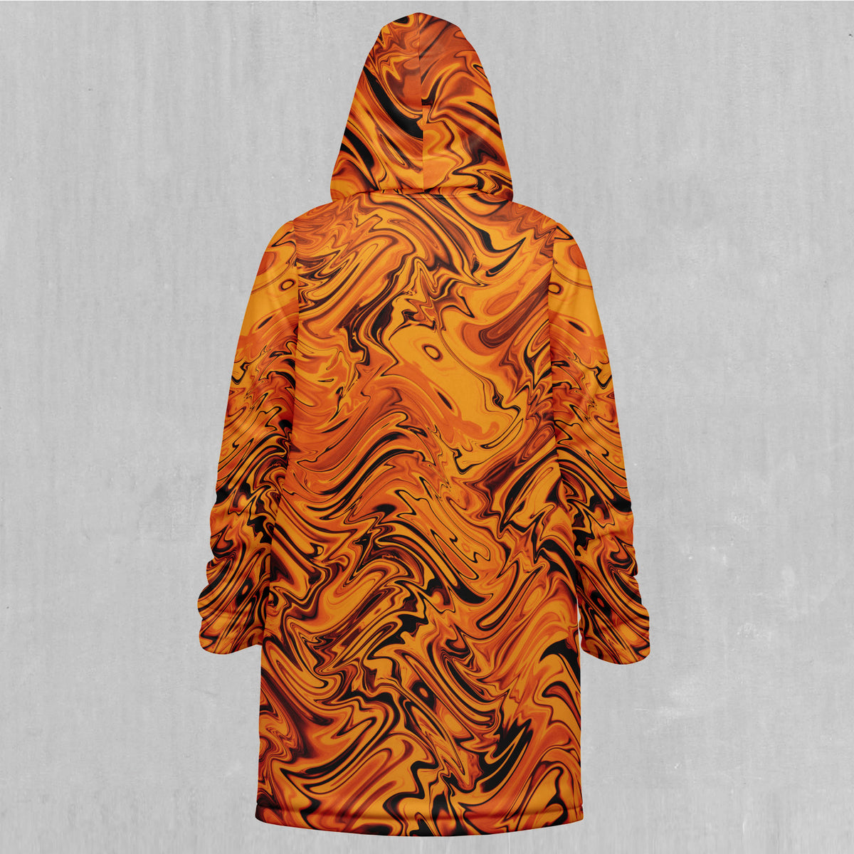 Lava Flow Zip Up Cloak (Black Fur)