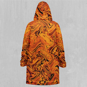 Lava Flow Zip Up Cloak (Black Fur)