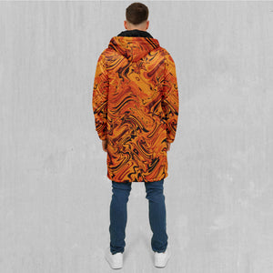 Lava Flow Zip Up Cloak (Black Fur)