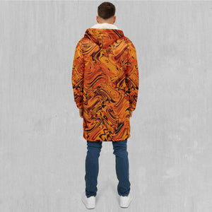 Lava Flow Zip Up Cloak (White Fur)