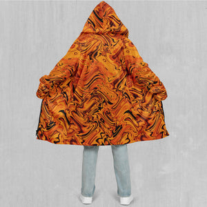 Lava Flow Zip Up Cloak (White Fur)