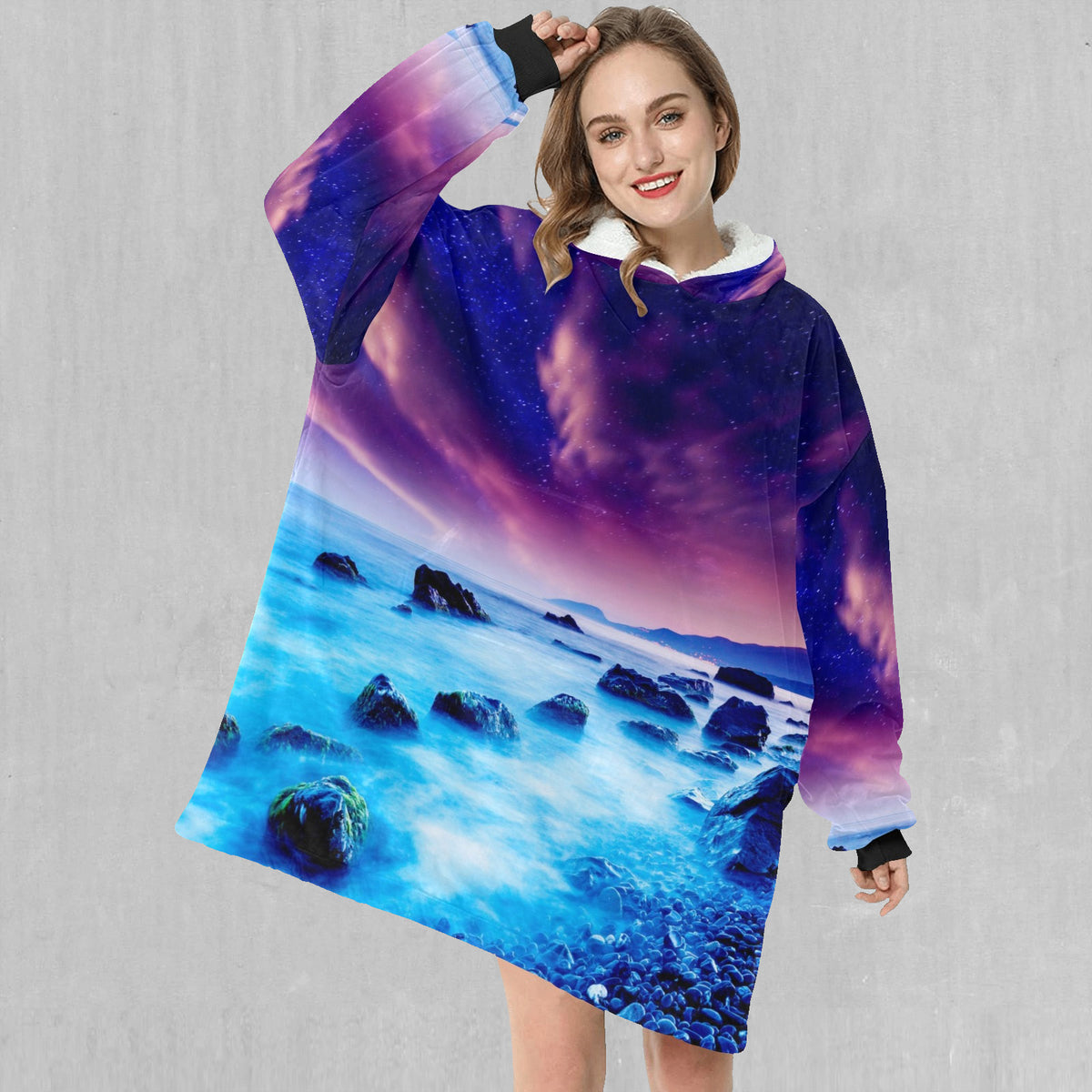 Liquid Lights Blanket Hoodie