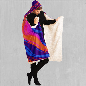 Luminous Mixture Hooded Blanket
