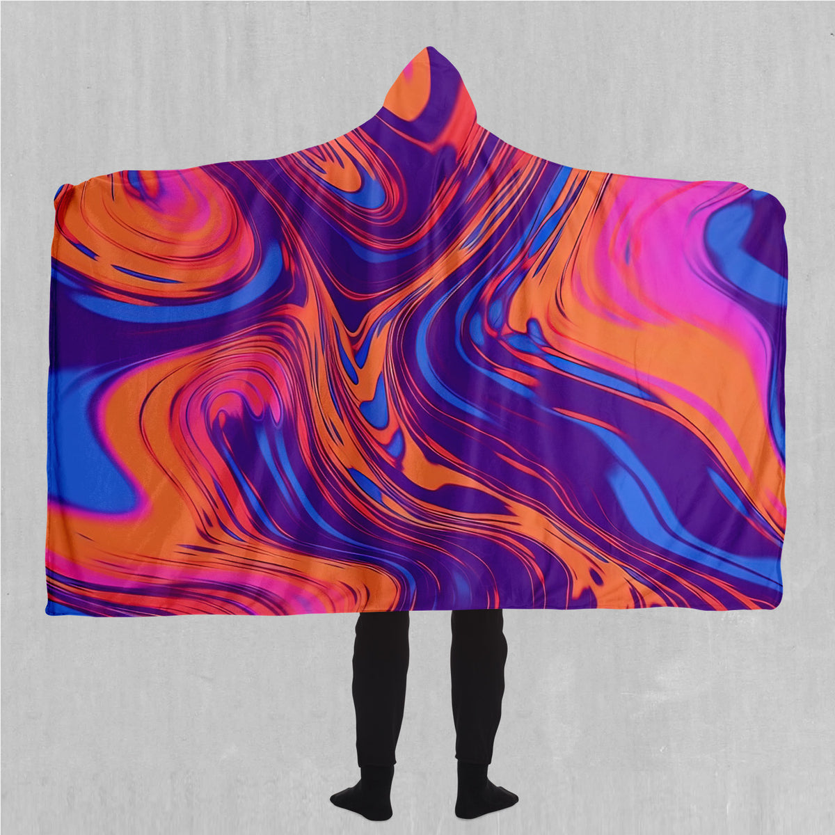 Luminous Mixture Hooded Blanket