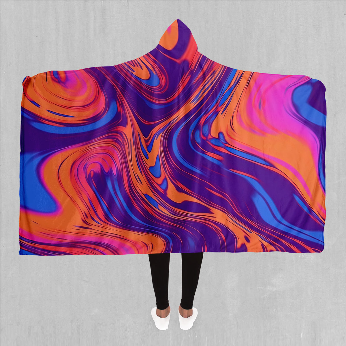 Luminous Mixture Hooded Blanket