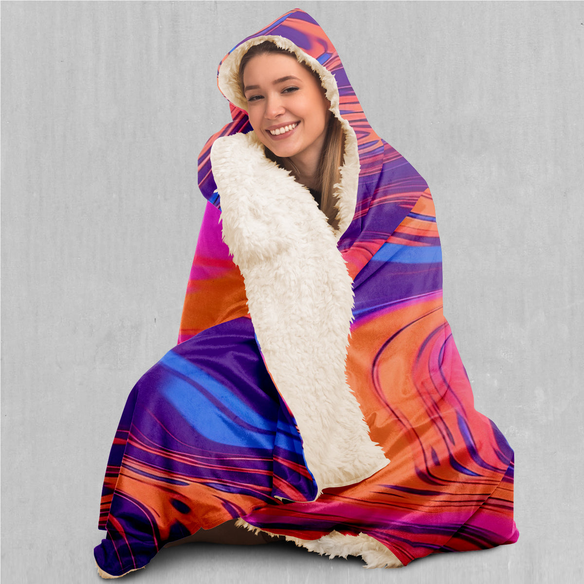 Luminous Mixture Hooded Blanket