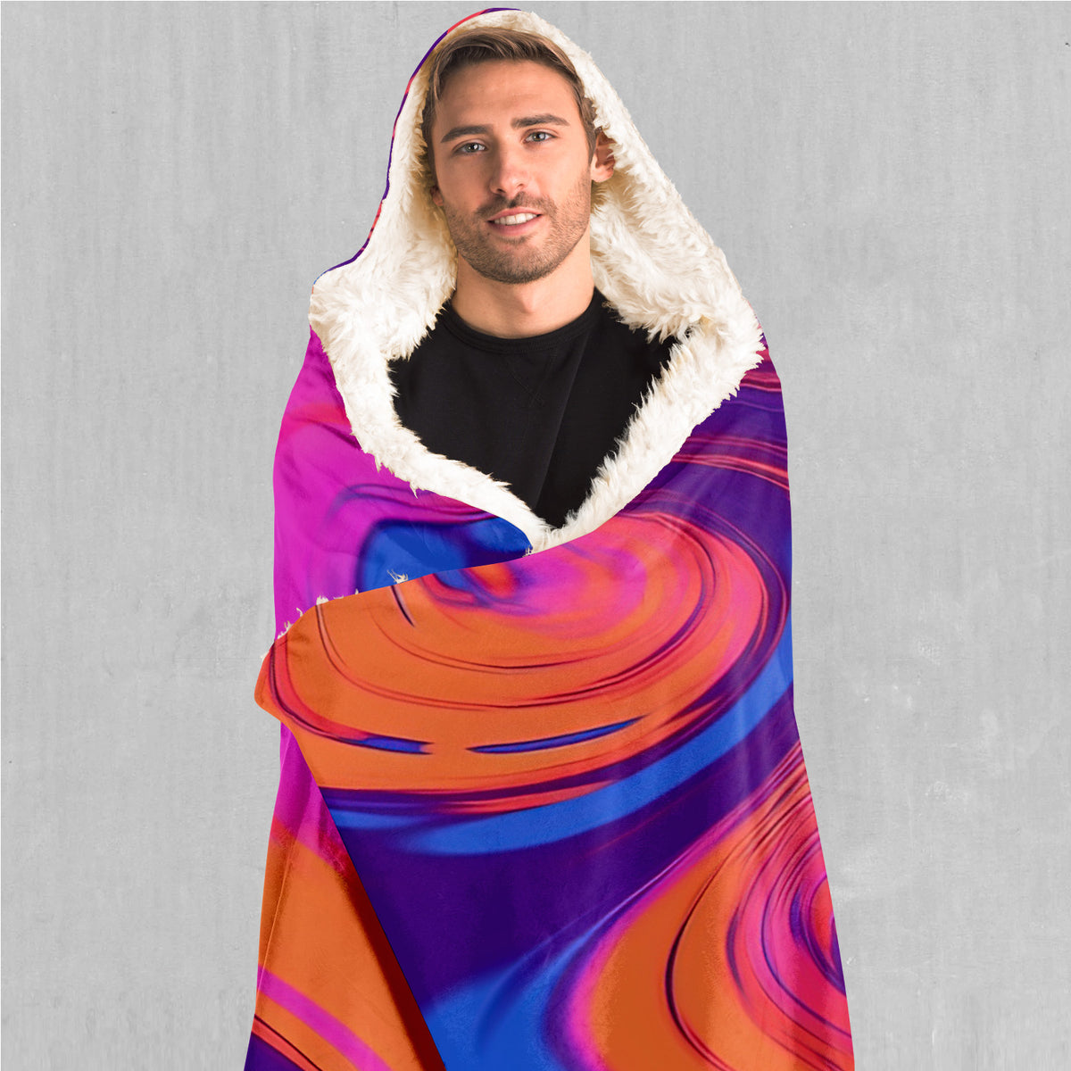 Luminous Mixture Hooded Blanket