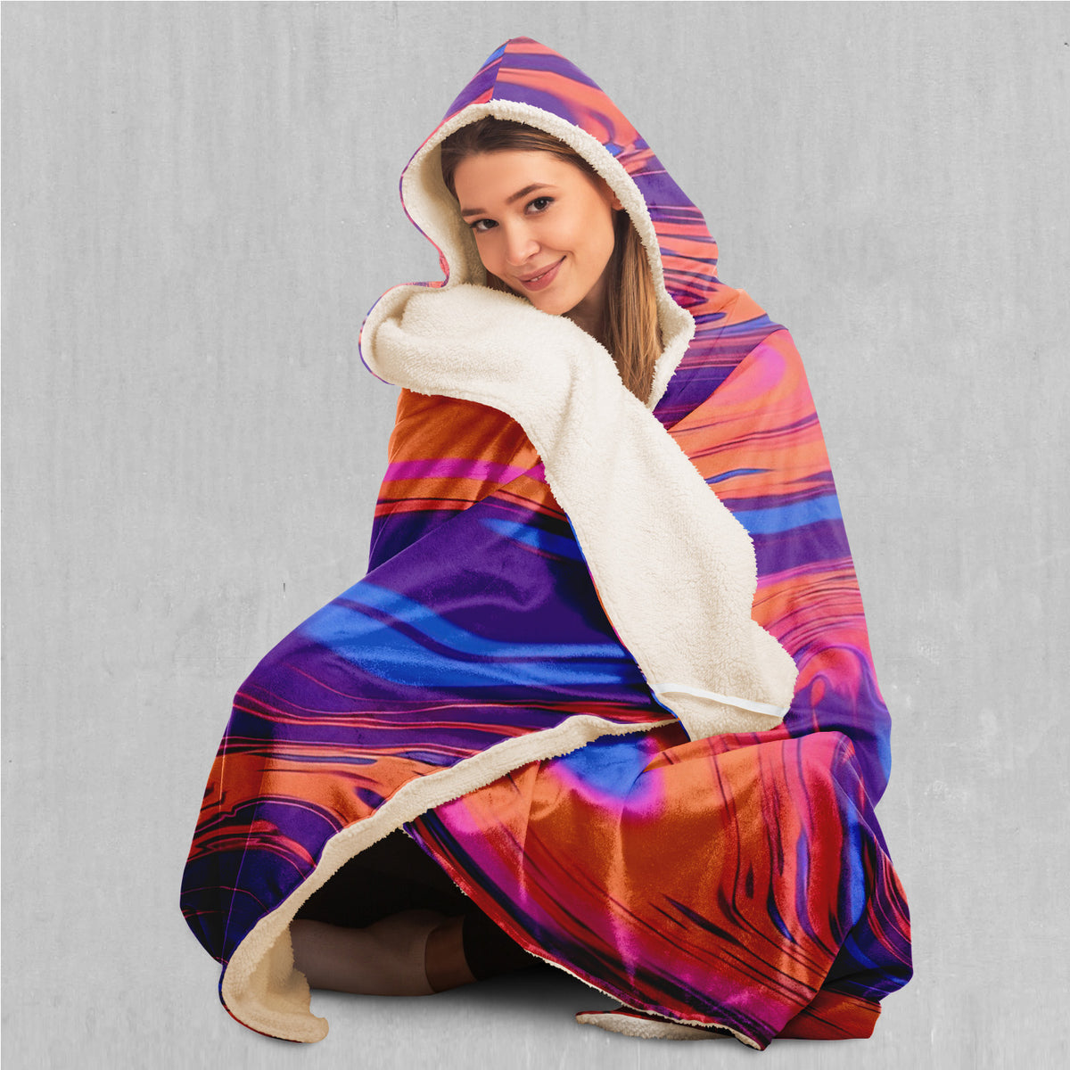 Luminous Mixture Hooded Blanket