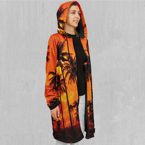 Lush Sunset Zip Up Cloak (Black Fur)