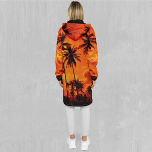 Lush Sunset Zip Up Cloak (Black Fur)