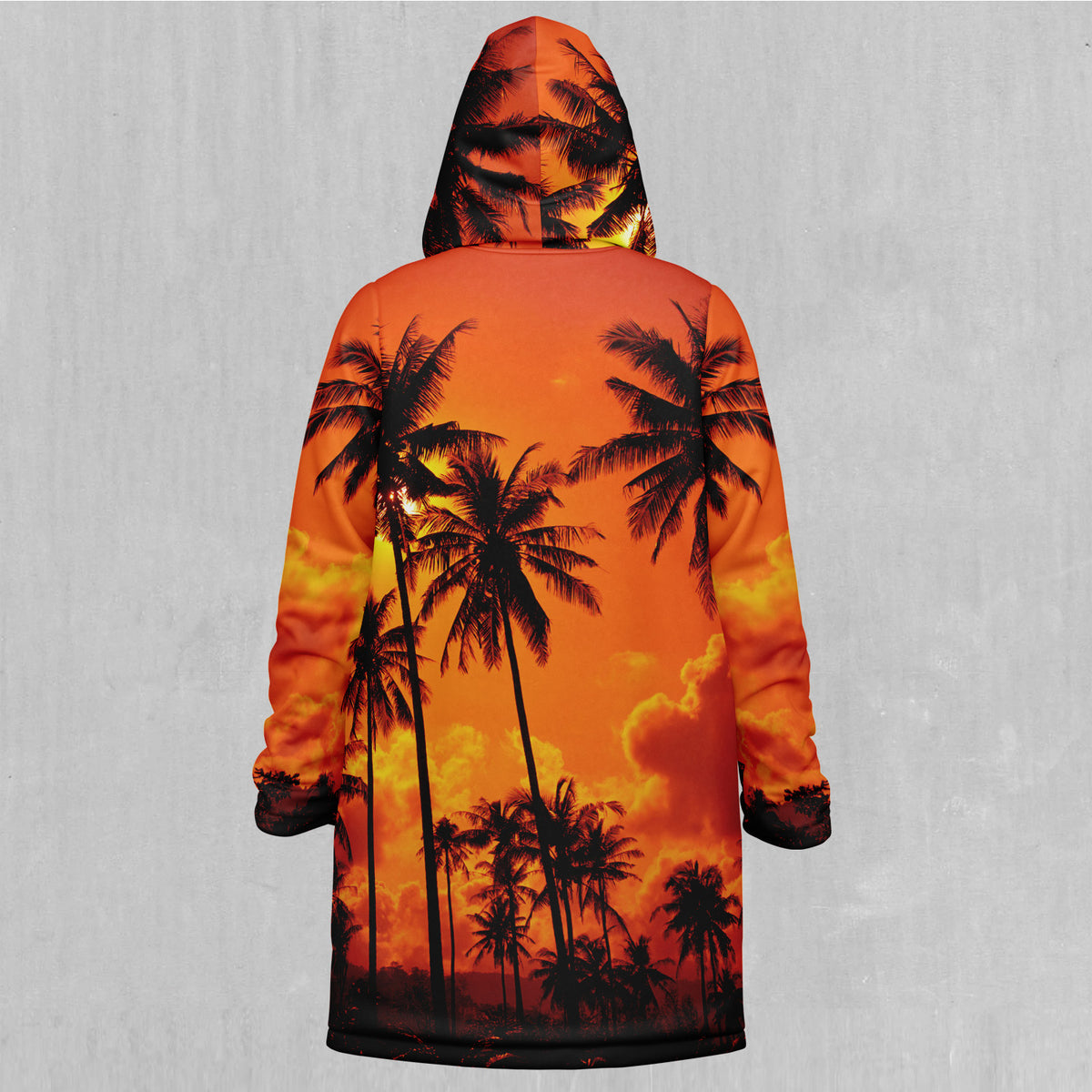 Lush Sunset Zip Up Cloak (Black Fur)