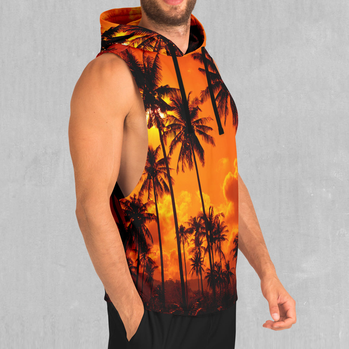 Lush Sunset Sleeveless Hoodie