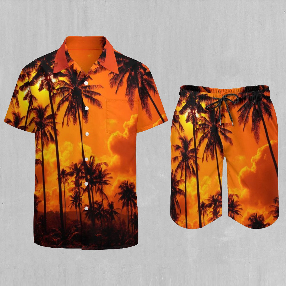 Lush Sunset Men's Beach Set
