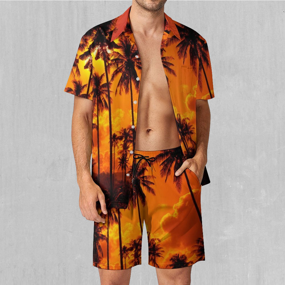 Lush Sunset Men's Beach Set