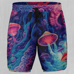 Mycological Mind Men's 2 in 1 Shorts