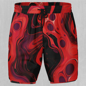 Scarlet Fusion Men's 2 in 1 Shorts