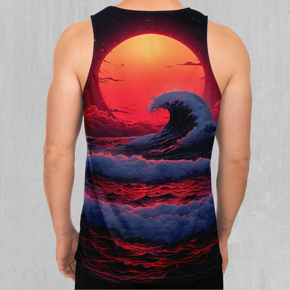 The Synthwave off Kanagawa Men's Tank Top