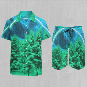 Minty Wonderland Men's Beach Set