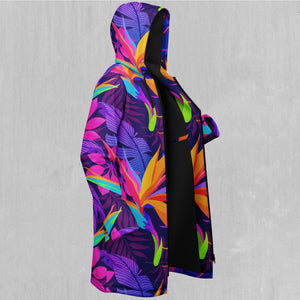 Neon Jungle Zip Up Cloak (Black Fur)