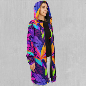 Neon Jungle Zip Up Cloak (Black Fur)