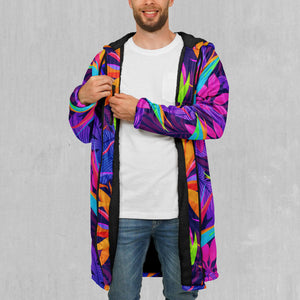 Neon Jungle Zip Up Cloak (Black Fur)