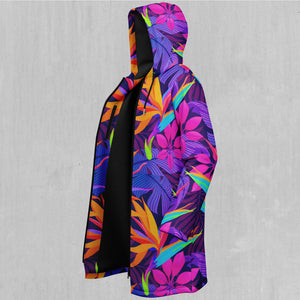 Neon Jungle Zip Up Cloak (Black Fur)