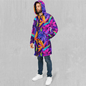 Neon Jungle Zip Up Cloak (Black Fur)