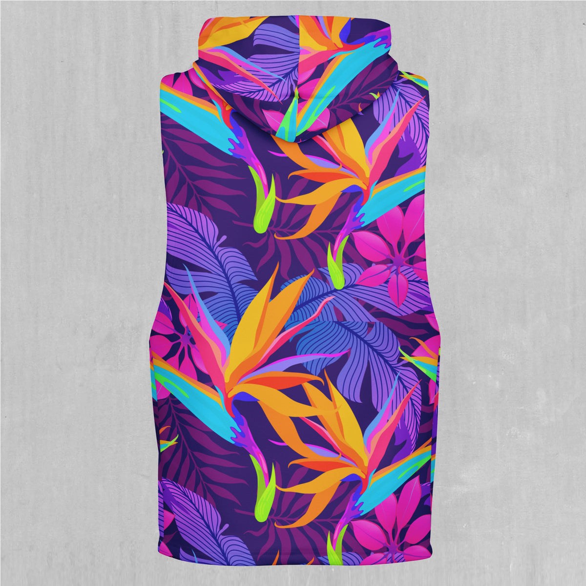 Neon Jungle Sleeveless Hoodie