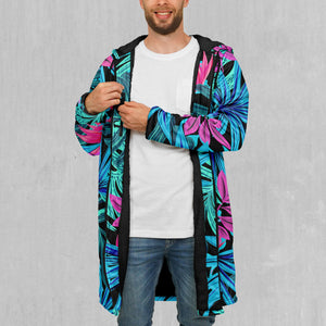 Neon Lush Zip Up Cloak (Black Fur)