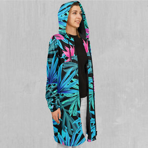 Neon Lush Zip Up Cloak (Black Fur)