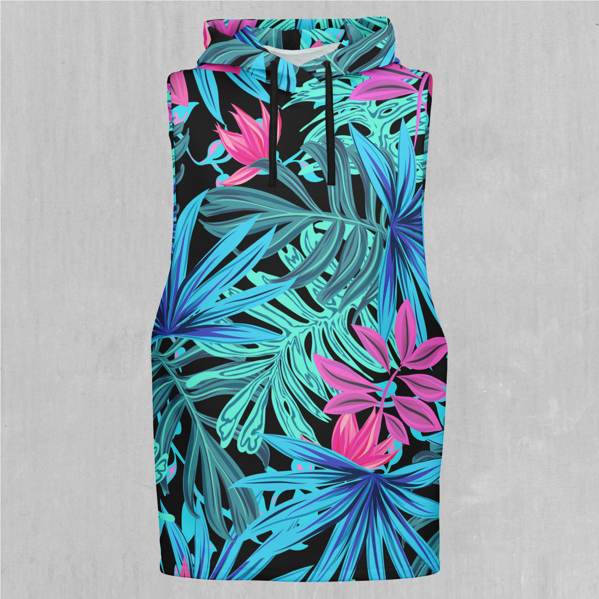 Neon Lush Sleeveless Hoodie