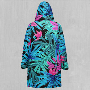 Neon Lush Zip Up Cloak (White Fur)