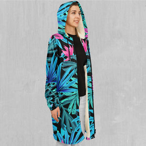 Neon Lush Zip Up Cloak (White Fur)