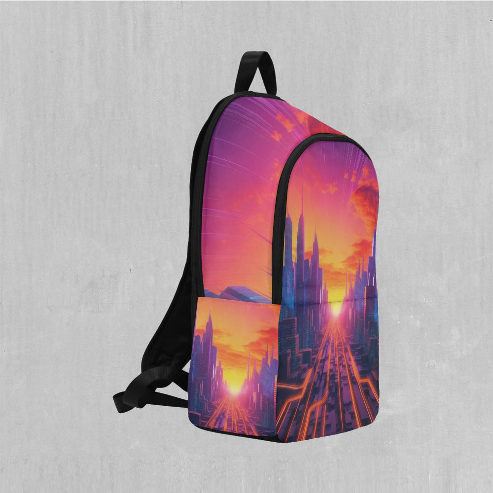 Neon Skyline Adventure Backpack