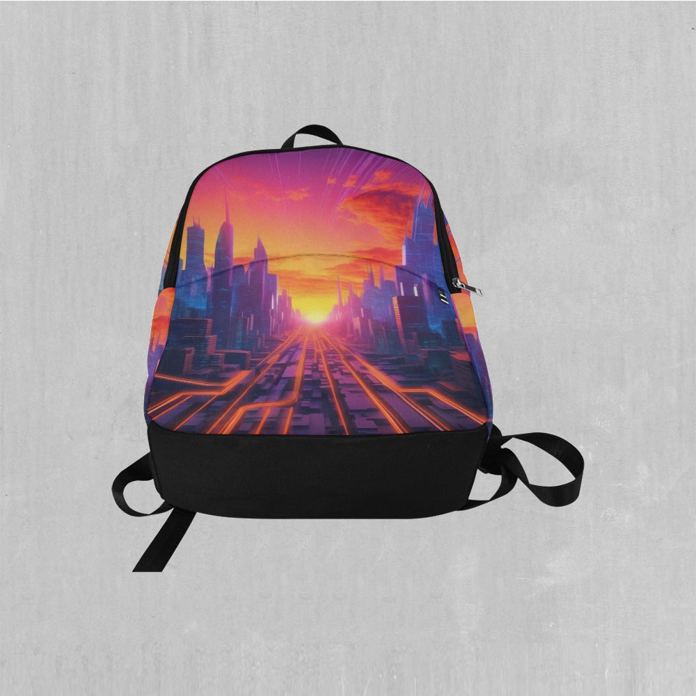 Neon Skyline Adventure Backpack