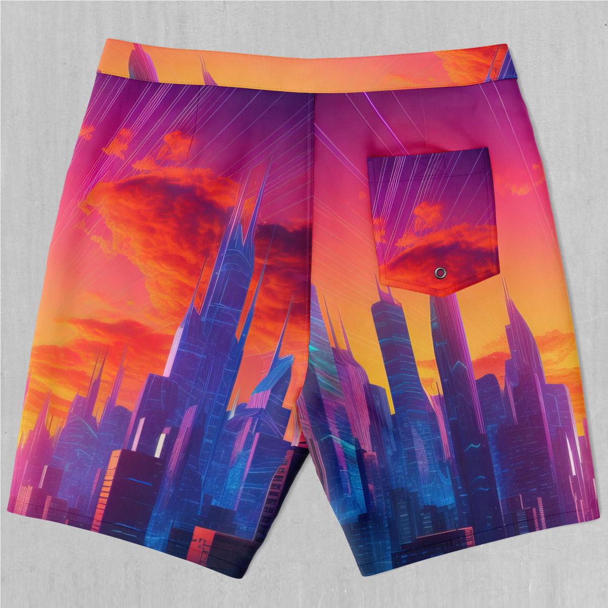 Neon Skyline Board Shorts
