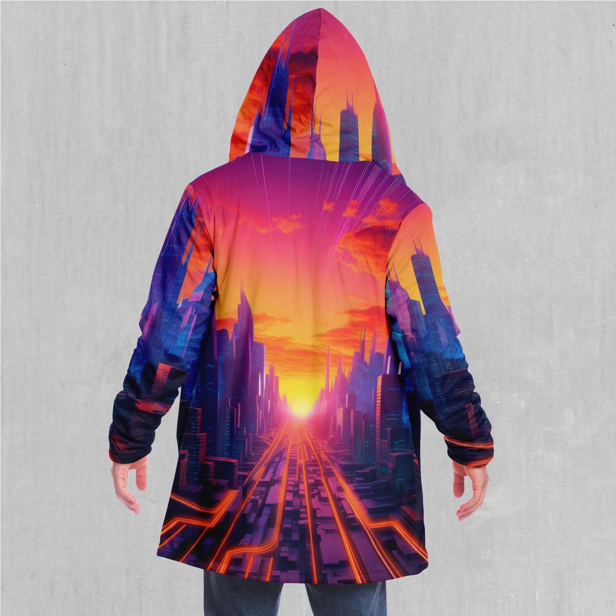 Neon Skyline Cloak