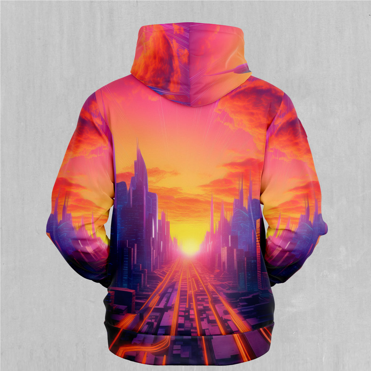 Neon Skyline Hoodie