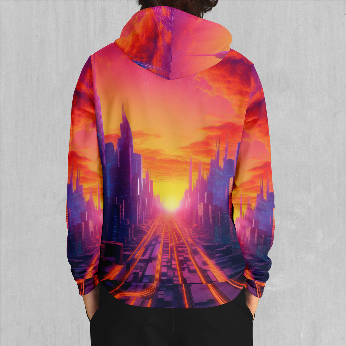 Neon Skyline Hoodie