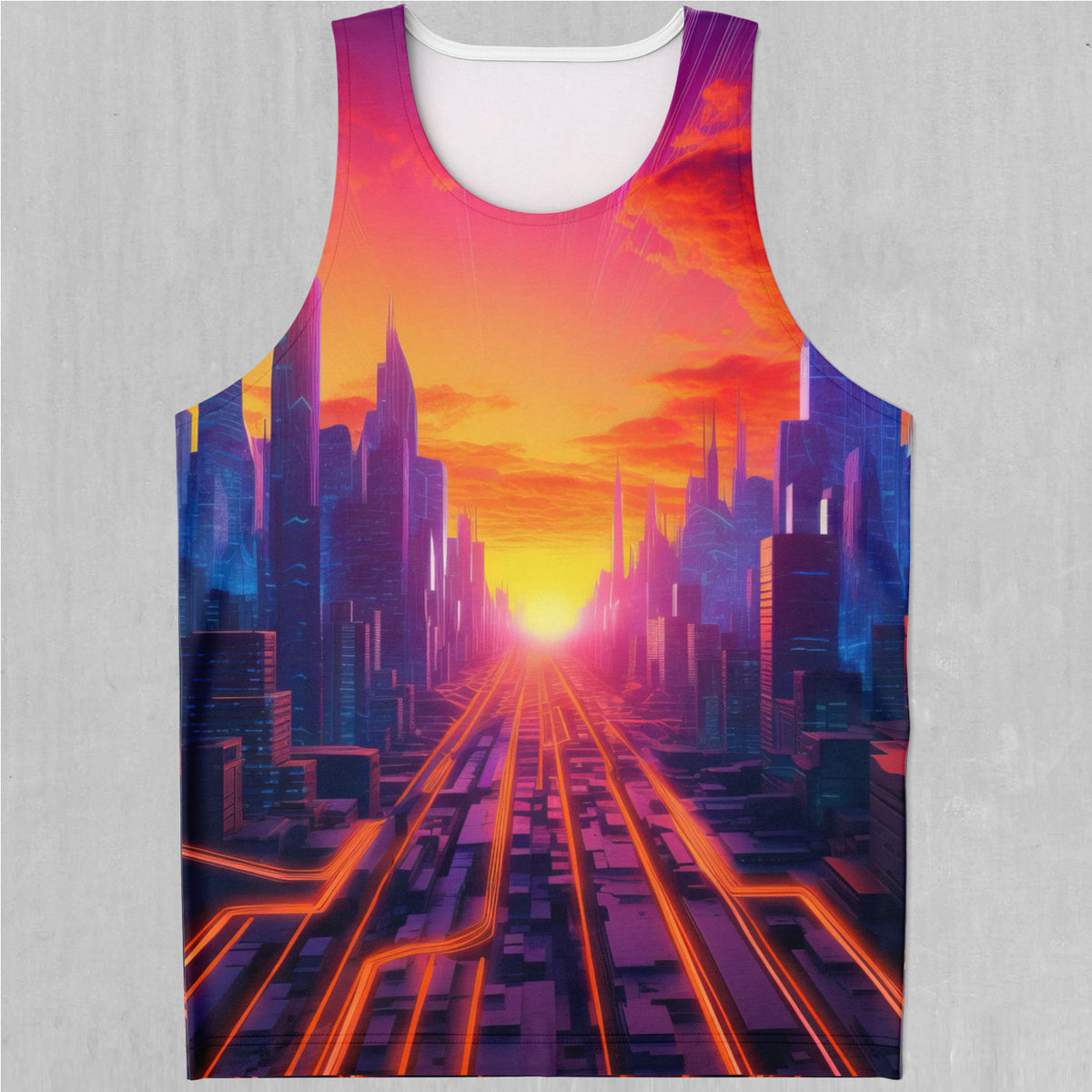 Neon Skyline Men's Tank Top