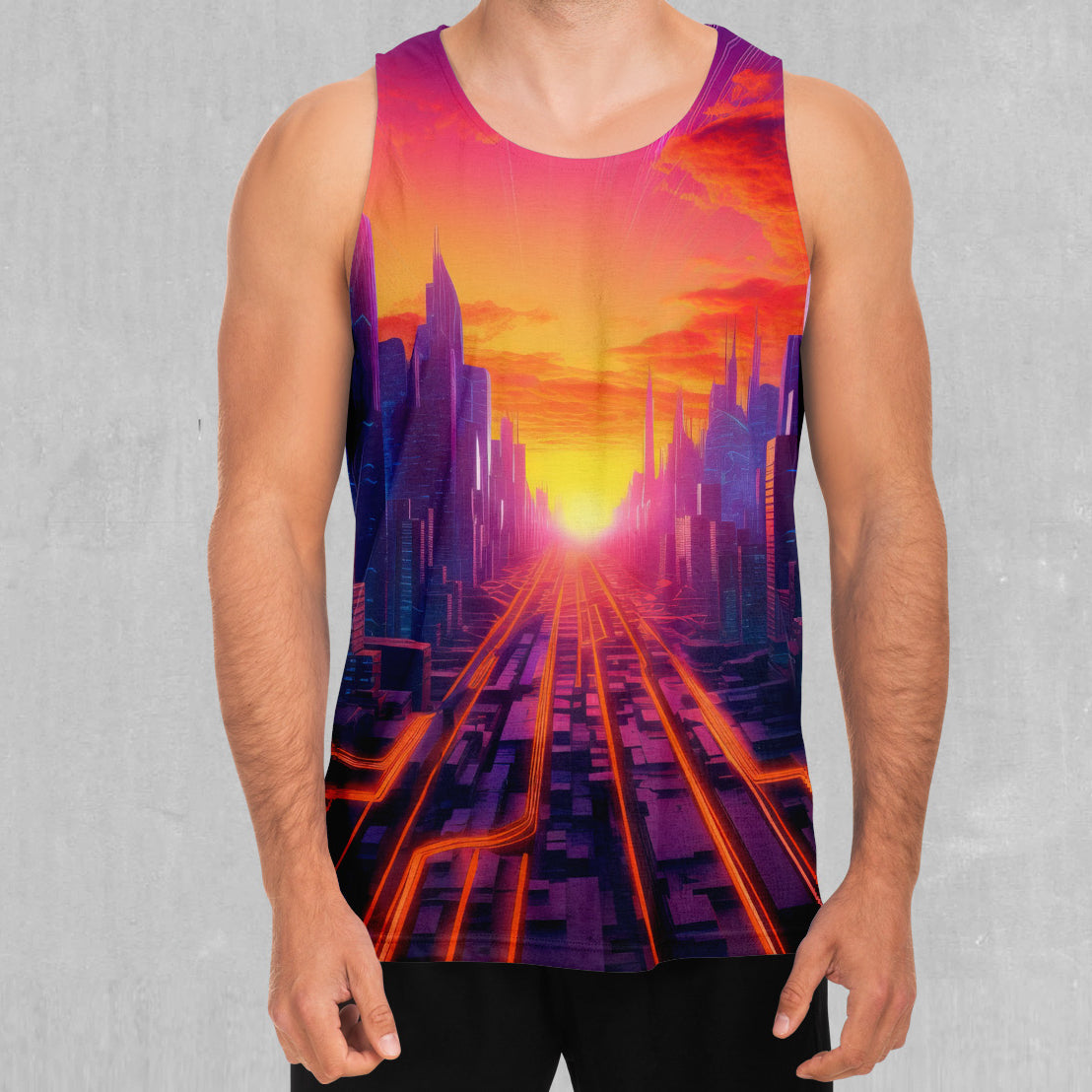 Neon Skyline Men's Tank Top