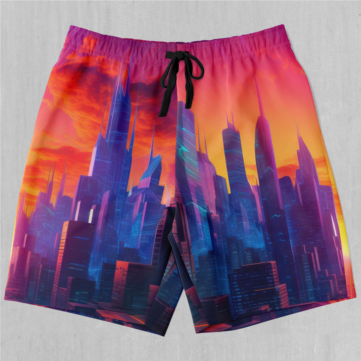 Neon Skyline Shorts