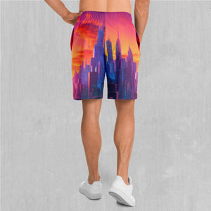 Neon Skyline Shorts