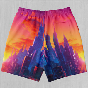 Neon Skyline Shorts