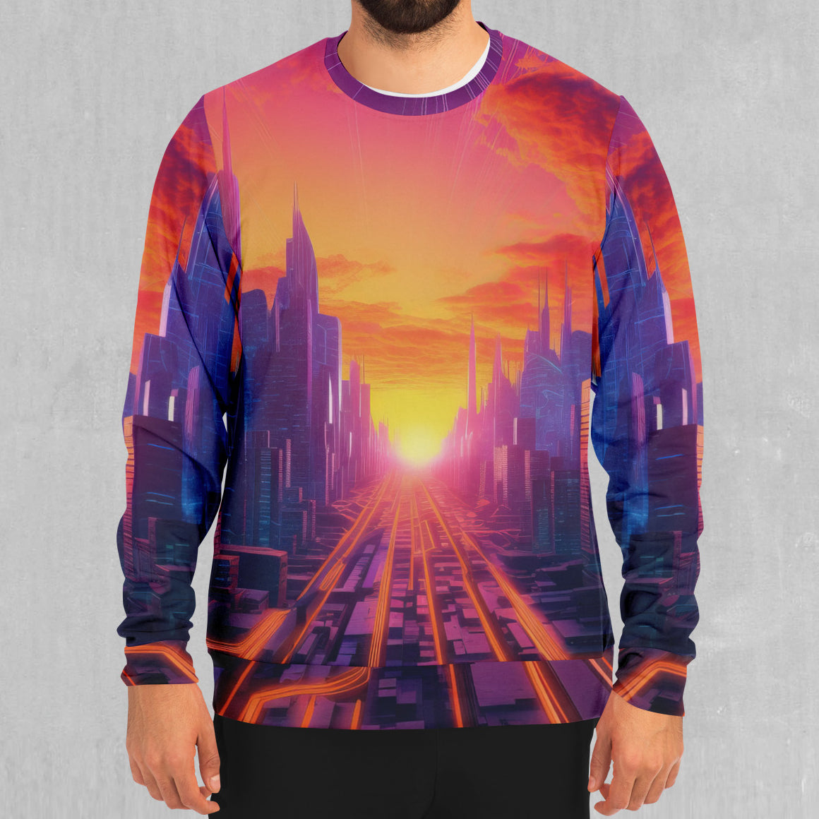 Neon Skyline Sweatshirt