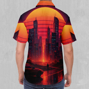 Neon Sunrise Button Down Shirt