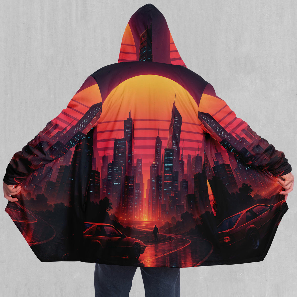 Neon Sunrise Cloak