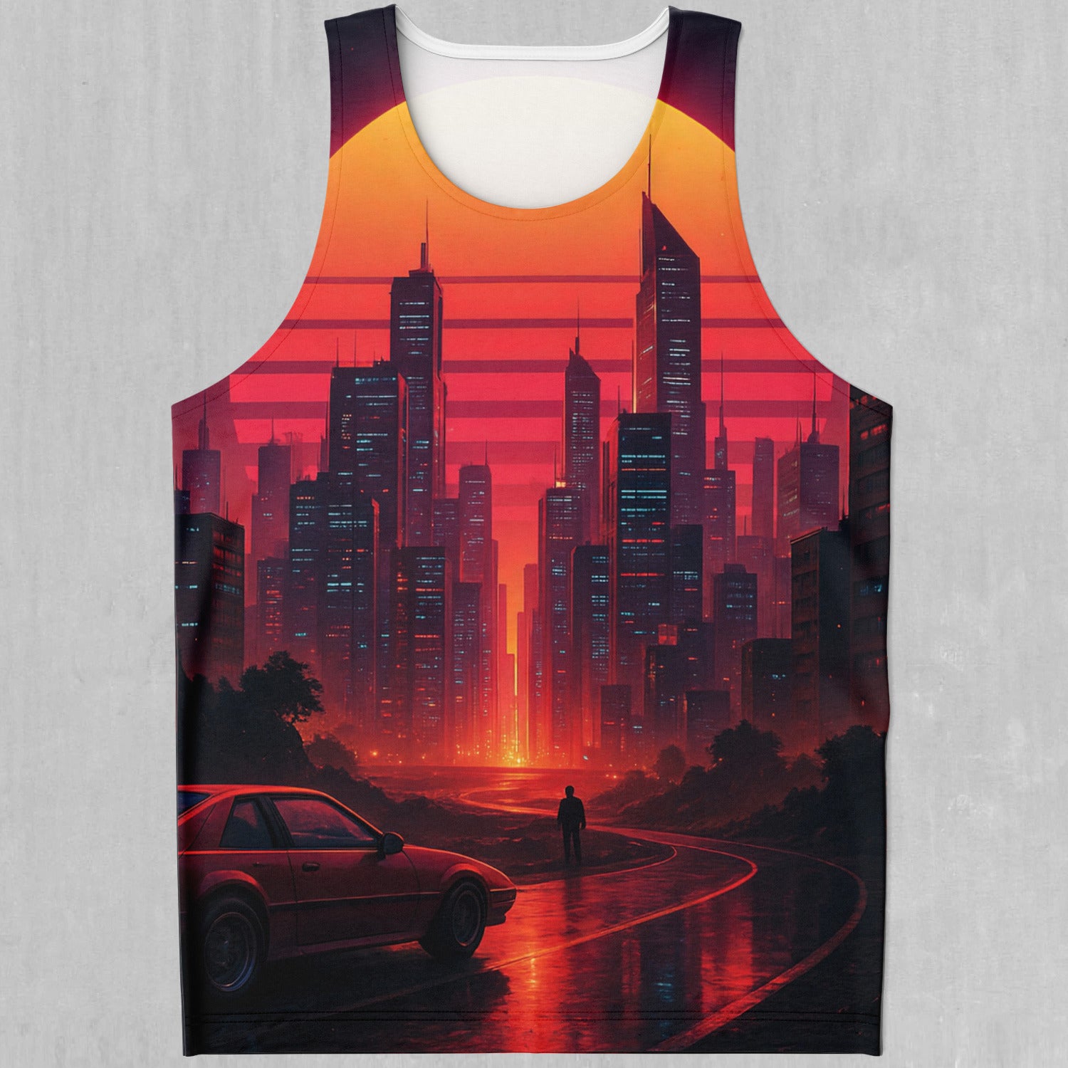 Neon Sunrise Men's Tank Top